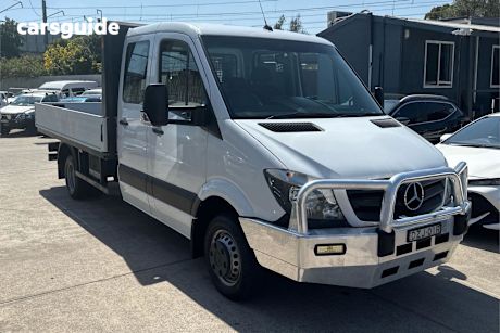 White 2018 Mercedes-Benz Sprinter Ute Tray 516CDI R