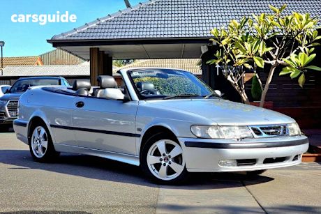 Silver 2002 Saab 9-3 Convertible ANNIVERSARY F