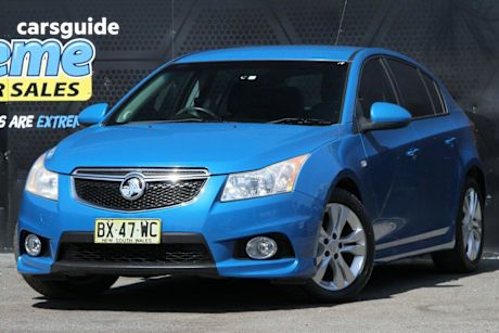 Blue 2013 Holden Cruze Sedan SRI F