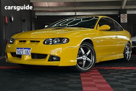 Yellow 2004 Holden Monaro Coupe CV8 R