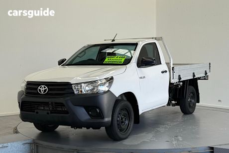 White 2016 Toyota Hilux Cab Chassis Workmate