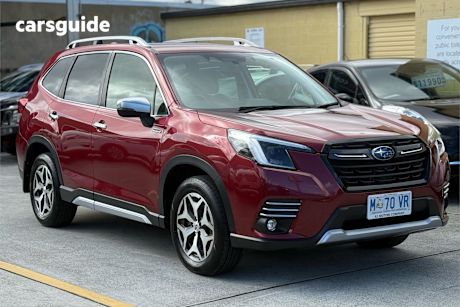 Red 2022 Subaru Forester SUV HYBRID L 4WD