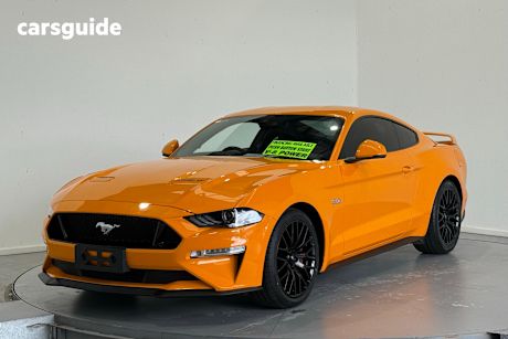 Orange 2018 Ford Mustang Coupe Fastback Gt 5.0 V8