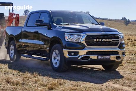 Black 2024 Ram 1500 Crew Cab Utility Big Horn (5-7 Tub) Mhev (4X4)