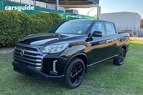 Black 2024 Ssangyong Musso Crew Cab Pickup Ultimate
