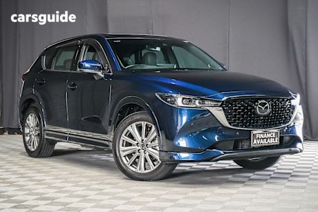 Blue 2022 Mazda CX-5 Wagon Akera Turbo (Awd)
