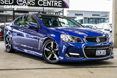 Blue 2017 Holden Commodore Sedan SS R