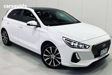 White 2018 Hyundai I30 Hatch PREMIUM F