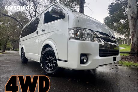 White 2018 Toyota HiAce SUV 4WD WIDEBODY