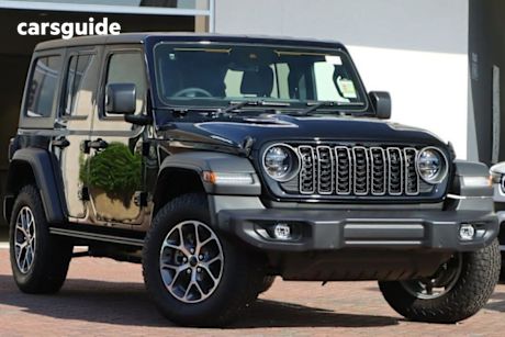Black 2024 Jeep Wrangler SUV UNLIMITED SPORT S 4X4