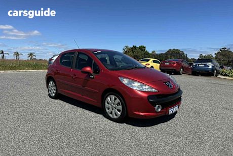 Red 2007 Peugeot 207 Hatchback Xt