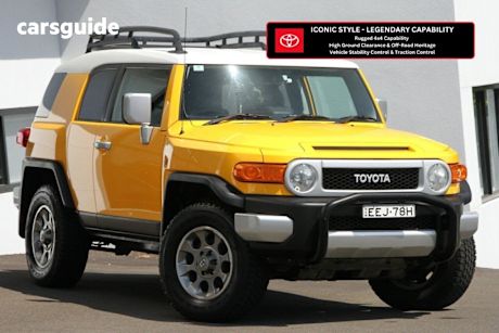 Yellow 2011 Toyota FJ Cruiser SUV 4X4