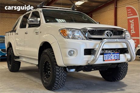 White 2008 Toyota Hilux Dual Cab Pick-up Sr5 (4X4)