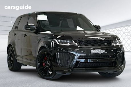 Black 2021 Land Rover Range Rover Sport Wagon V8 S/C Svr Carbon Edtn (423Kw)