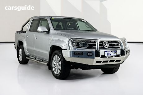 Silver 2012 Volkswagen Amarok Dual Cab Utility Tdi400 Highline (4X4)