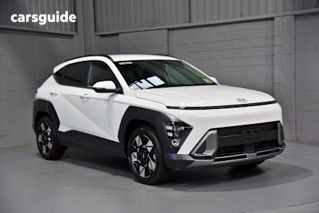 White 2025 Hyundai Kona SUV HYBRID ELITE F