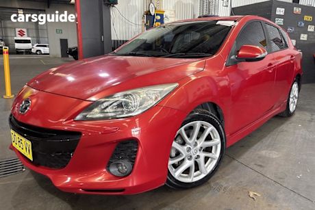 Red 2011 Mazda 3 Hatchback Sp25