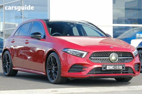 Red 2021 Mercedes-Benz A-CLASS Hatch A250 4WD