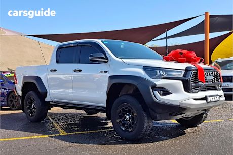 White 2024 Toyota Hilux Ute Tray GR SPORT