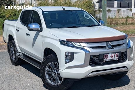 White 2019 Mitsubishi Triton Ute Tray GLS 4X4