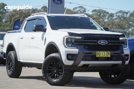 White 2024 Ford Ranger Ute Tray WILDTRAK 4X4