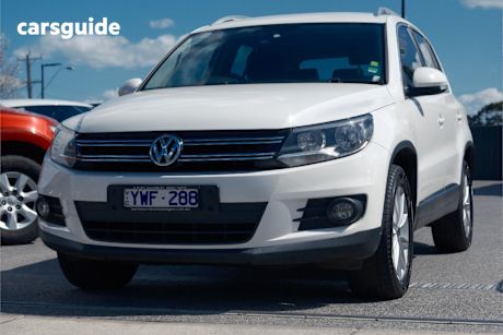 White 2012 Volkswagen Tiguan SUV 155TSI 4WD