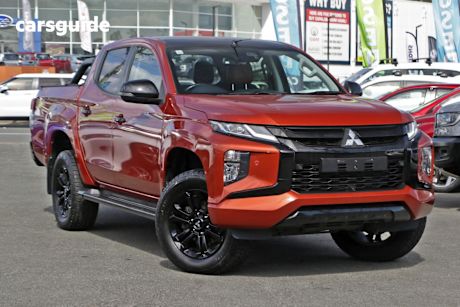 Orange 2020 Mitsubishi Triton Ute Tray GSR 4X4