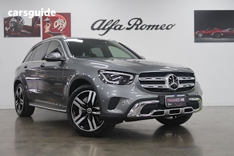 Grey 2021 Mercedes-Benz GLC-Class SUV GLC300 E 4WD