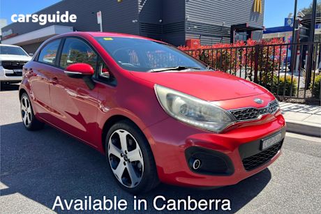 Red 2012 Kia RIO Hatch SLI F