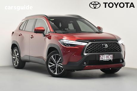 Red 2022 Toyota Corolla Cross SUV ATMOS F