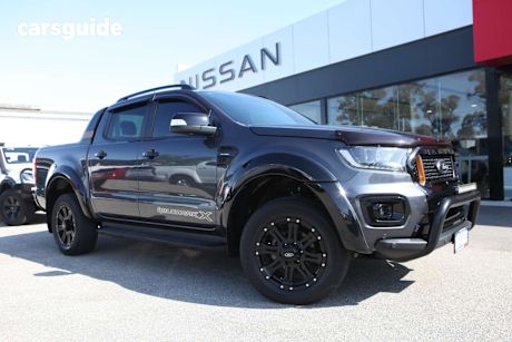 Grey 2021 Ford Ranger Double Cab Pick Up Wildtrak X (4X4)