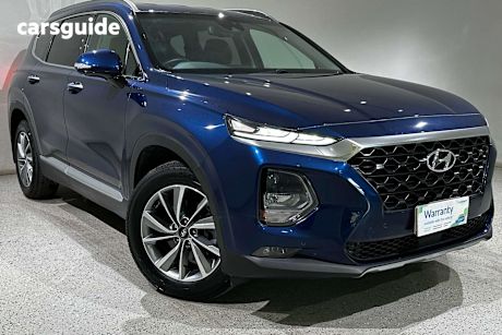 Blue 2018 Hyundai Santa FE SUV ELITE 4X4