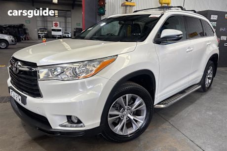 White 2014 Toyota Kluger Wagon Gxl (4X2)