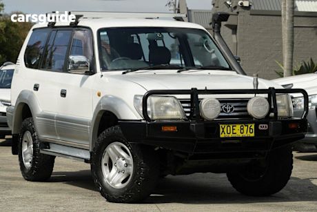 White 2001 Toyota Landcruiser Prado Wagon Tx (4X4)