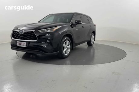 Black 2022 Toyota Kluger Wagon Gx Hybrid Awd