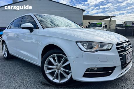 White 2014 Audi A3 Hatchback Sb 1.8 Tfsi Quattro Ambition