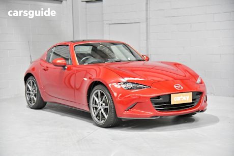 Red 2017 Mazda MX-5 Convertible GT R