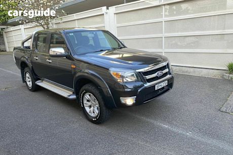 Black 2010 Ford Ranger Ute Tray XLT 4X4