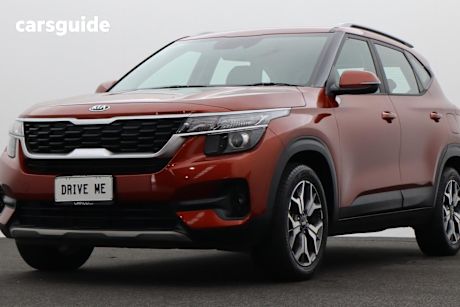 Orange 2020 Kia Seltos SUV SPORT F