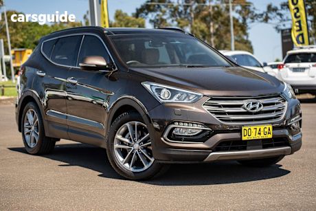 Brown 2017 Hyundai Santa FE SUV HIGHLANDER 4X4