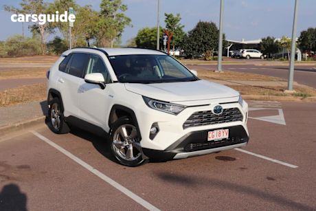 White 2021 Toyota RAV4 Wagon Gxl (Awd) Hybrid