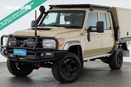 Beige 2022 Toyota Landcruiser Double Cab Chassis Gxl