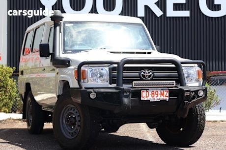 White 2019 Toyota Landcruiser Workmate (4X4) 2 Seat