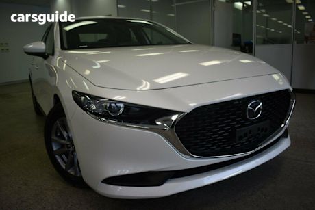 White 2025 Mazda 3 Sedan G20 Pure