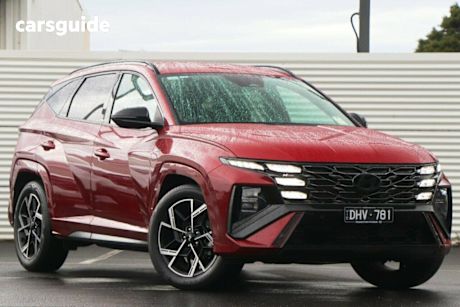 Red 2024 Hyundai Tucson SUV ELITE N LINE F