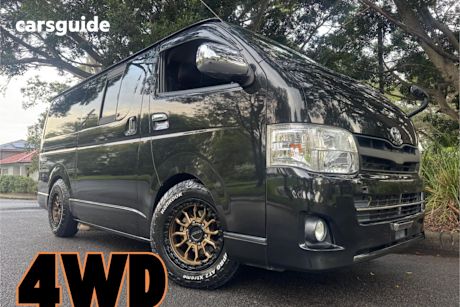 Black 2013 Toyota HiAce SUV SUPER GL 4WD
