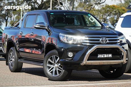 Black 2017 Toyota Hilux Ute Tray SR5 4X4