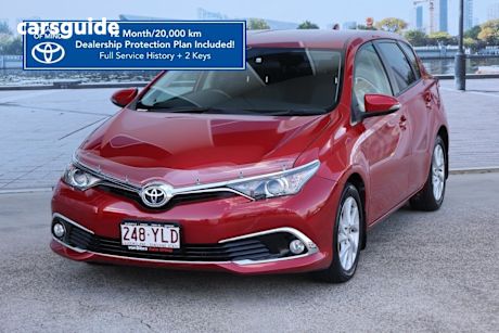 Red 2016 Toyota Corolla Hatchback Ascent Sport