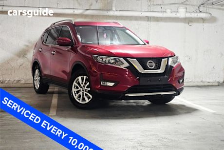 Red 2017 Nissan X-Trail SUV ST-L F