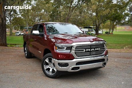 Red 2024 Ram 1500 Crew Cab Utility Laramie (W/Sunroof) Mhev